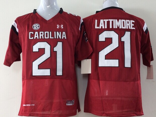NCAA Youth South Carolina Gamecock Red 21 Lattimore jerseys